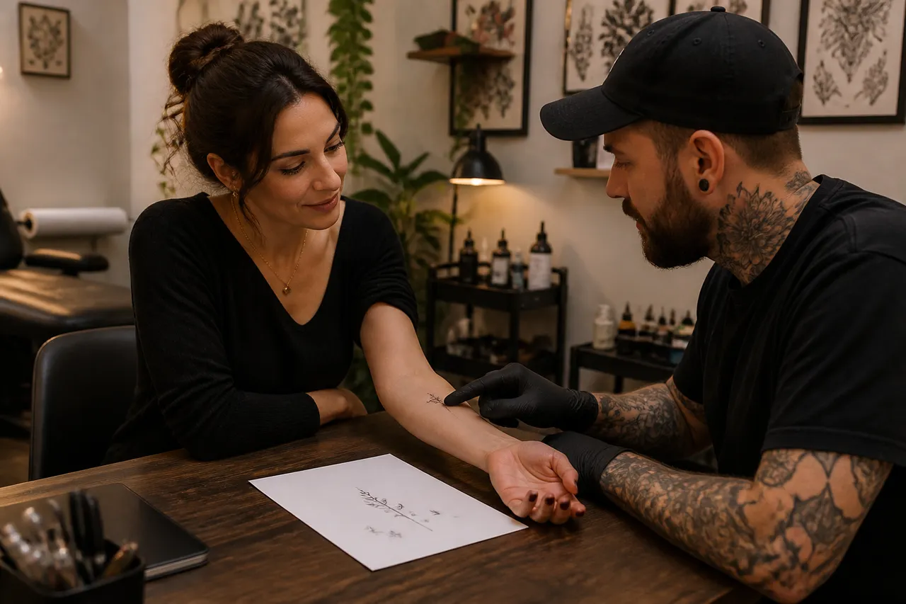 alegerea unui tatuaj mic personalizat și poziționarea lui