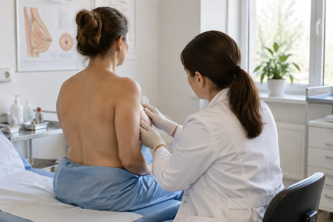 semne de alarmă la durerea de sân și examinare medicală